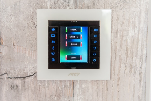 RTI in-wall control panel