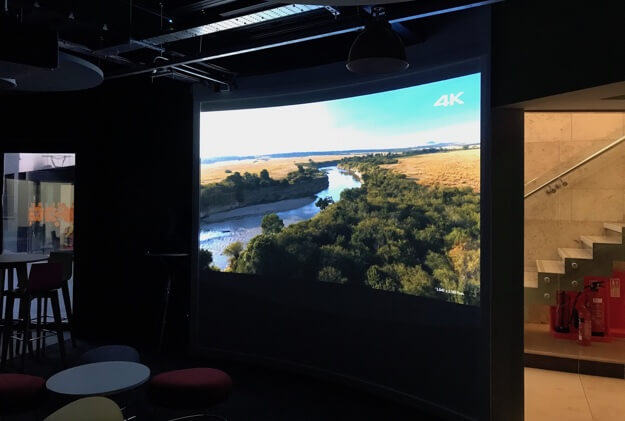 curved projector screen